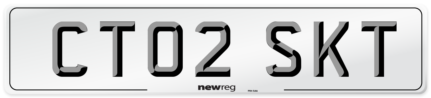 CT02 SKT Number Plate from New Reg